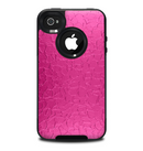 The Stamped Pink Texture Skin for the iPhone 4-4s OtterBox Commuter Case