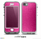 The Stamped Pink Texture Skin for the iPhone 5-5s NUUD LifeProof Case for the LifeProof Skin