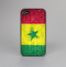 The Starred Green, Red and Yellow Brick Wall Skin-Sert for the Apple iPhone 4-4s Skin-Sert Case