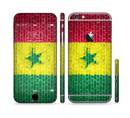 The Starred Green, Red and Yellow Brick Wall Sectioned Skin Series for the Apple iPhone 6s Plus