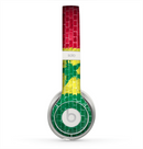 The Starred Green, Red and Yellow Brick Wall Skin for the Beats by Dre Solo 2 Headphones