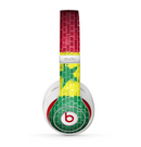 The Starred Green, Red and Yellow Brick Wall Skin for the Beats by Dre Studio (2013+ Version) Headphones