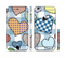The Stitched Plaid Vector Fabric Hearts Sectioned Skin Series for the Apple iPhone 6s