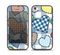 The Stitched Plaid Vector Fabric Hearts Skin Set for the iPhone 5-5s Skech Glow Case