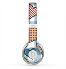 The Stitched Plaid Vector Fabric Hearts Skin for the Beats by Dre Solo 2 Headphones