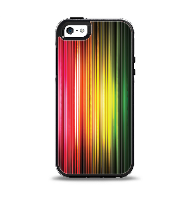 The Straight Abstract Vector Color-Strands Apple iPhone 5-5s Otterbox Symmetry Case Skin Set