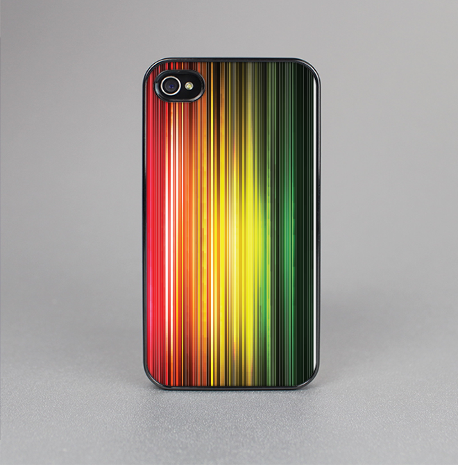 The Straight Abstract Vector Color-Strands Skin-Sert for the Apple iPhone 4-4s Skin-Sert Case