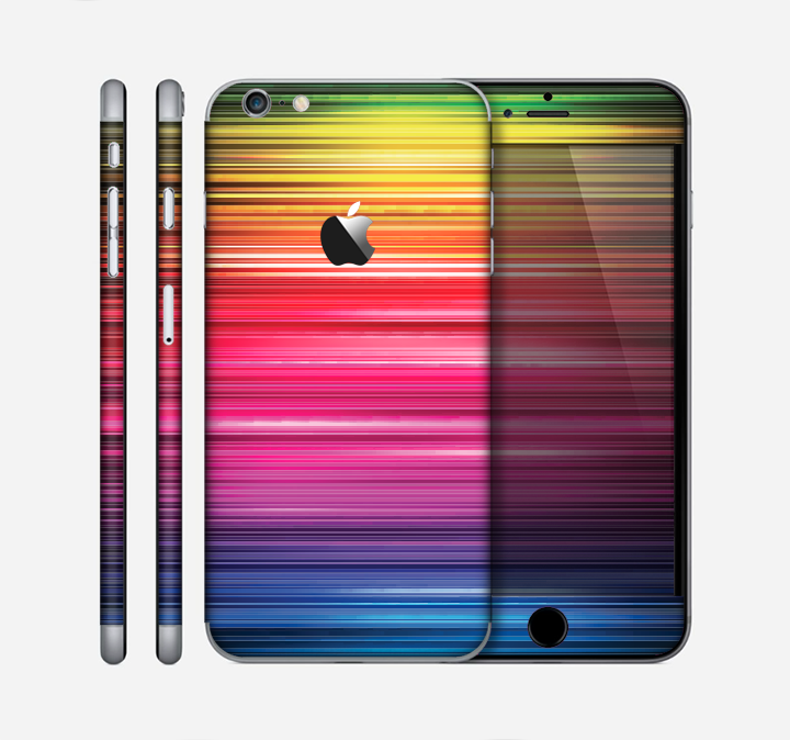 The Straight Abstract Vector Color-Strands Skin for the Apple iPhone 6 Plus