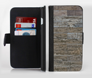 The Straight Aged Wood Planks Ink-Fuzed Leather Folding Wallet Credit-Card Case for the Apple iPhone 6/6s, 6/6s Plus, 5/5s and 5c