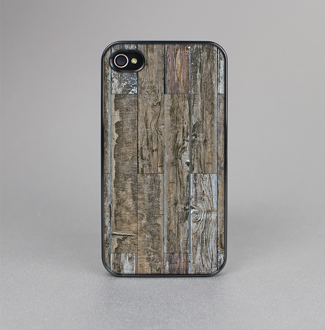 The Straight Aged Wood Planks Skin-Sert for the Apple iPhone 4-4s Skin-Sert Case