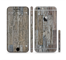 The Straight Aged Wood Planks Sectioned Skin Series for the Apple iPhone 6s Plus