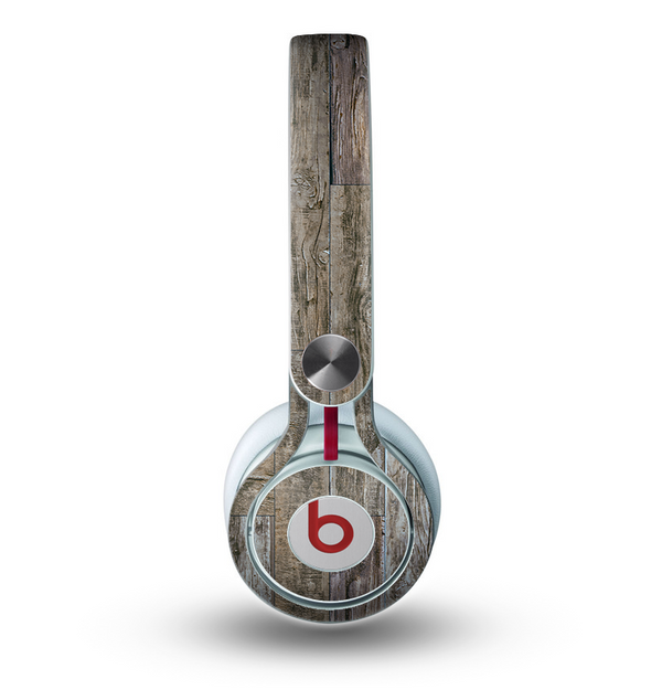 The Straight Aged Wood Planks Skin for the Beats by Dre Mixr Headphones
