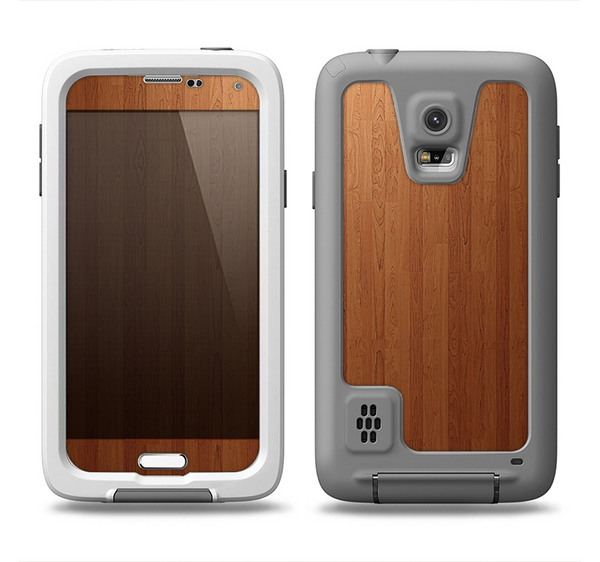 The Straight WoodGrain Samsung Galaxy S5 LifeProof Fre Case Skin Set