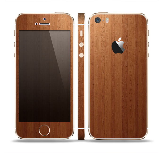 The Straight WoodGrain Skin Set for the Apple iPhone 5s