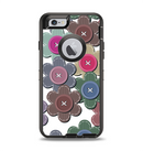The Striped Vector Flower Buttons Apple iPhone 6 Otterbox Defender Case Skin Set