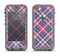 The Striped Vintage Pink & Blue Plaid Apple iPhone 5c LifeProof Nuud Case Skin Set