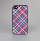 The Striped Vintage Pink & Blue Plaid Skin-Sert for the Apple iPhone 4-4s Skin-Sert Case