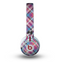 The Striped Vintage Pink & Blue Plaid Skin for the Beats by Dre Mixr Headphones
