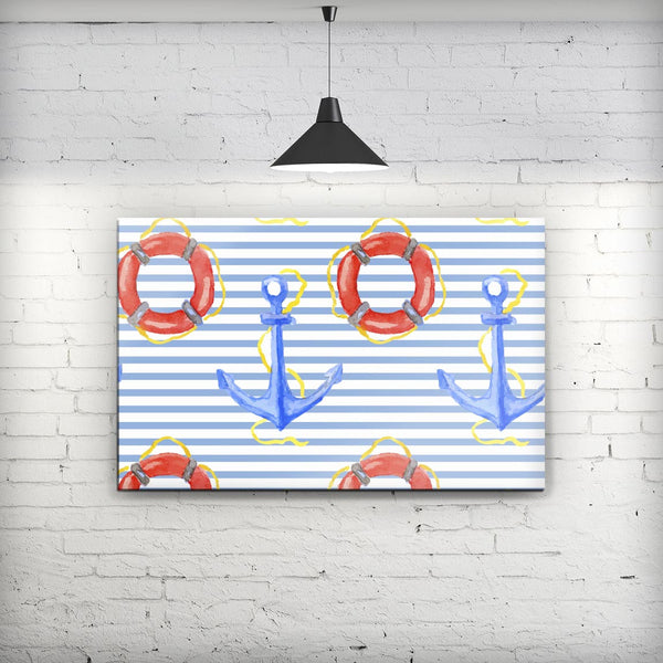 Striped_Watercolor_Nautical_Blue_and_Pink_Stretched_Wall_Canvas_Print_V2.jpg