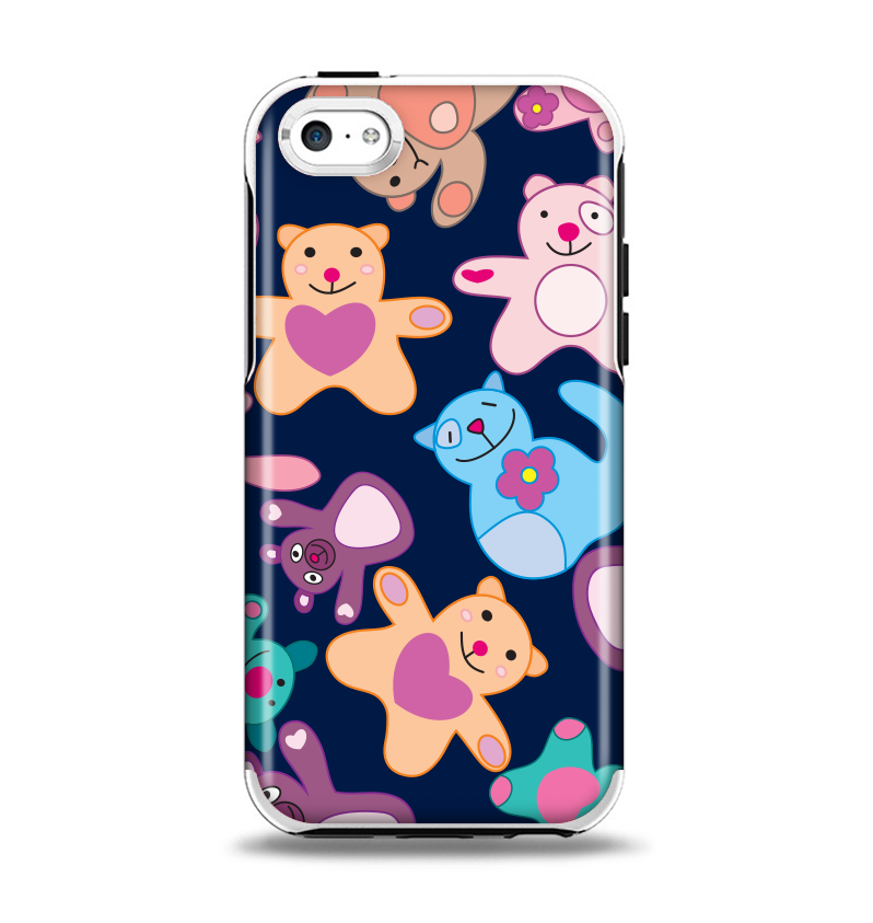 The Stuffed Vector Color-Bears Apple iPhone 5c Otterbox Symmetry Case Skin Set