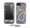 The Subtle Blue & Yellow Paisley Pattern Skin for the Apple iPhone 5c LifeProof Case