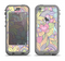 The Subtle Abstract Flower Pattern Apple iPhone 5c LifeProof Nuud Case Skin Set