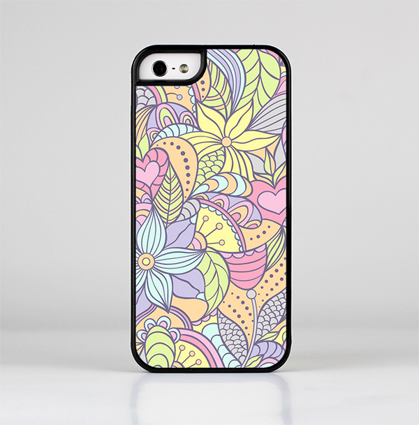 The Subtle Abstract Flower Pattern Skin-Sert for the Apple iPhone 5-5s Skin-Sert Case