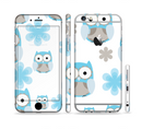 The Subtle Blue Cartoon Owls Sectioned Skin Series for the Apple iPhone 6s Plus