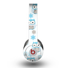 The Subtle Blue Cartoon Owls copy Skin for the Beats by Dre Original Solo-Solo HD Headphones