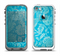 The Subtle Blue Floral Lace Pattern Apple iPhone 5-5s LifeProof Fre Case Skin Set