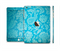 The Subtle Blue Floral Lace Pattern Full Body Skin Set for the Apple iPad Mini 3