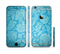 The Subtle Blue Floral Lace Pattern Sectioned Skin Series for the Apple iPhone 6 Plus