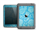 The Subtle Blue Floral Lace Pattern Apple iPad Mini LifeProof Fre Case Skin Set