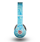 The Subtle Blue Floral Lace Pattern Skin for the Beats by Dre Original Solo-Solo HD Headphones