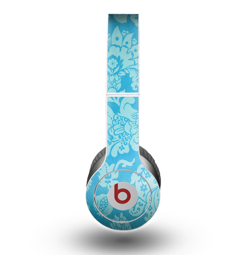 The Subtle Blue Floral Lace Pattern Skin for the Beats by Dre Original Solo-Solo HD Headphones