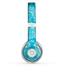 The Subtle Blue Floral Lace Pattern Skin for the Beats by Dre Solo 2 Headphones