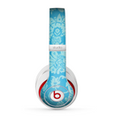 The Subtle Blue Floral Lace Pattern Skin for the Beats by Dre Studio (2013+ Version) Headphones