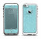 The Subtle Blue Floral Laced Apple iPhone 5-5s LifeProof Fre Case Skin Set