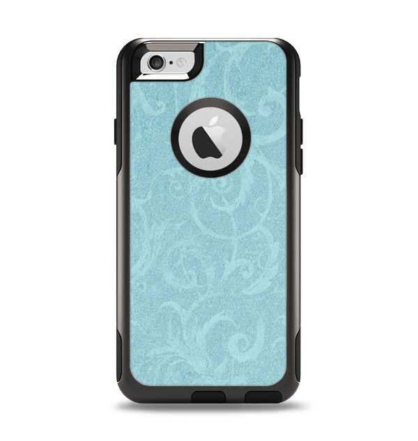 The Subtle Blue Floral Laced Apple iPhone 6 Otterbox Commuter Case Skin Set