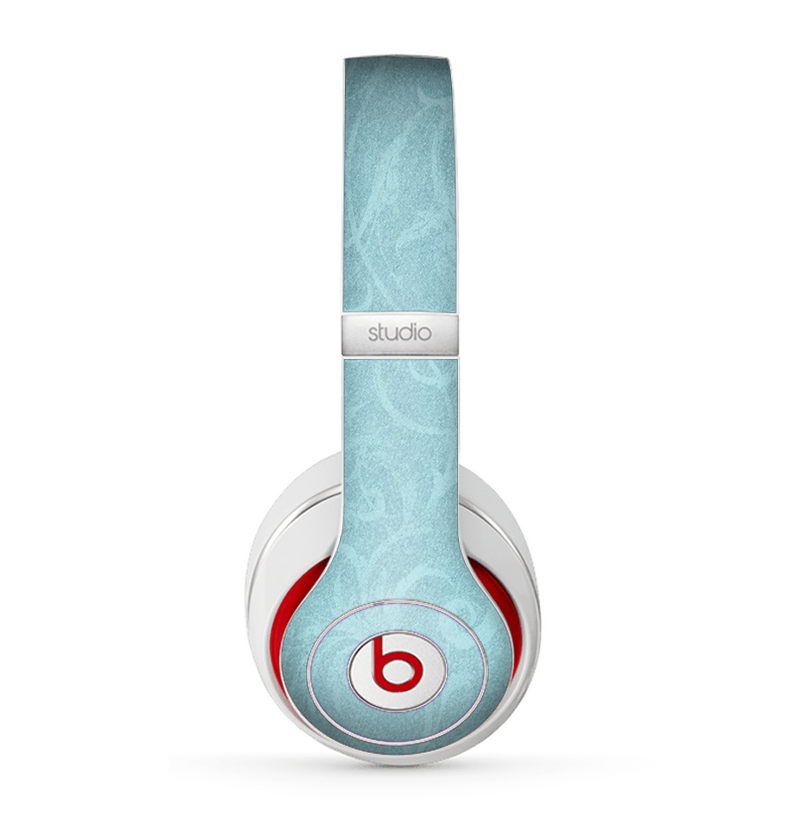 The Subtle Blue Floral Laced Skin for the Beats by Dre Studio (2013+ Version) Headphones