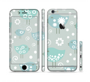 The Subtle Blue Multiple Birds Sectioned Skin Series for the Apple iPhone 6s Plus