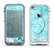 The Subtle Blue & Pink Grunge Floral Apple iPhone 5-5s LifeProof Fre Case Skin Set