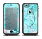 The Subtle Blue & Pink Grunge Floral Apple iPhone 6 LifeProof Fre Case Skin Set