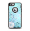 The Subtle Blue & Pink Grunge Floral Apple iPhone 6 Otterbox Defender Case Skin Set