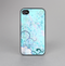 The Subtle Blue & Pink Grunge Floral Skin-Sert for the Apple iPhone 4-4s Skin-Sert Case