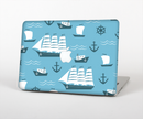 The Subtle Blue Ships and Anchors Skin for the Apple MacBook Pro Retina 15"