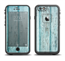 The Subtle Blue Vertical Aged Wood Apple iPhone 6/6s LifeProof Fre Case Skin Set