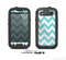 The Subtle Blue & White Chevron Pattern Skin For The Samsung Galaxy S3 LifeProof Case