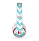 The Subtle Blue & White Chevron Pattern Skin for the Beats by Dre Studio (2013+ Version) Headphones