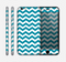 The Subtle Blue & White Chevron Pattern V2 Skin for the Apple iPhone 6